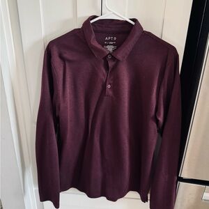 Apt. 9 Men's Dark Red Polo Shirt